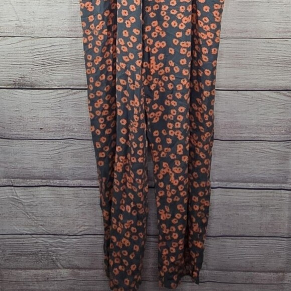 Anthropologie Lilka Curieuse Flounce Spaghetti Strap Jumpsuit Floral Small - Picture 8 of 9